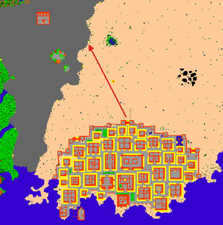 Dragon Mountain Ankrahmun – lokalizacja na mapie